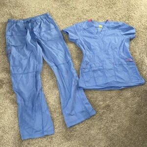 Wonderwink scrub pants and scrub top